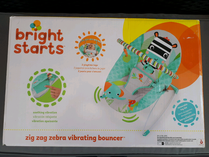 zig zag zebra vibrating bouncer